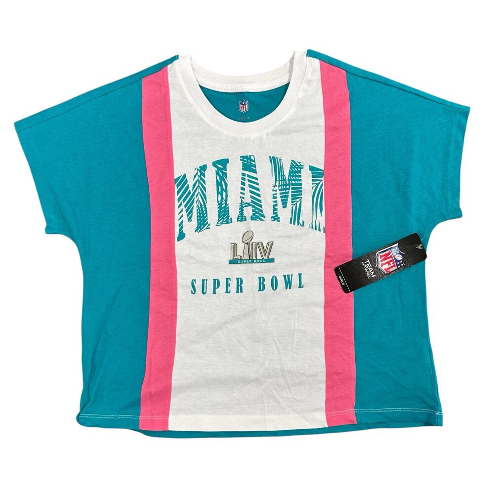 NFL Kids Super Bowl LIV Miami T Shirt Girls Size L 14